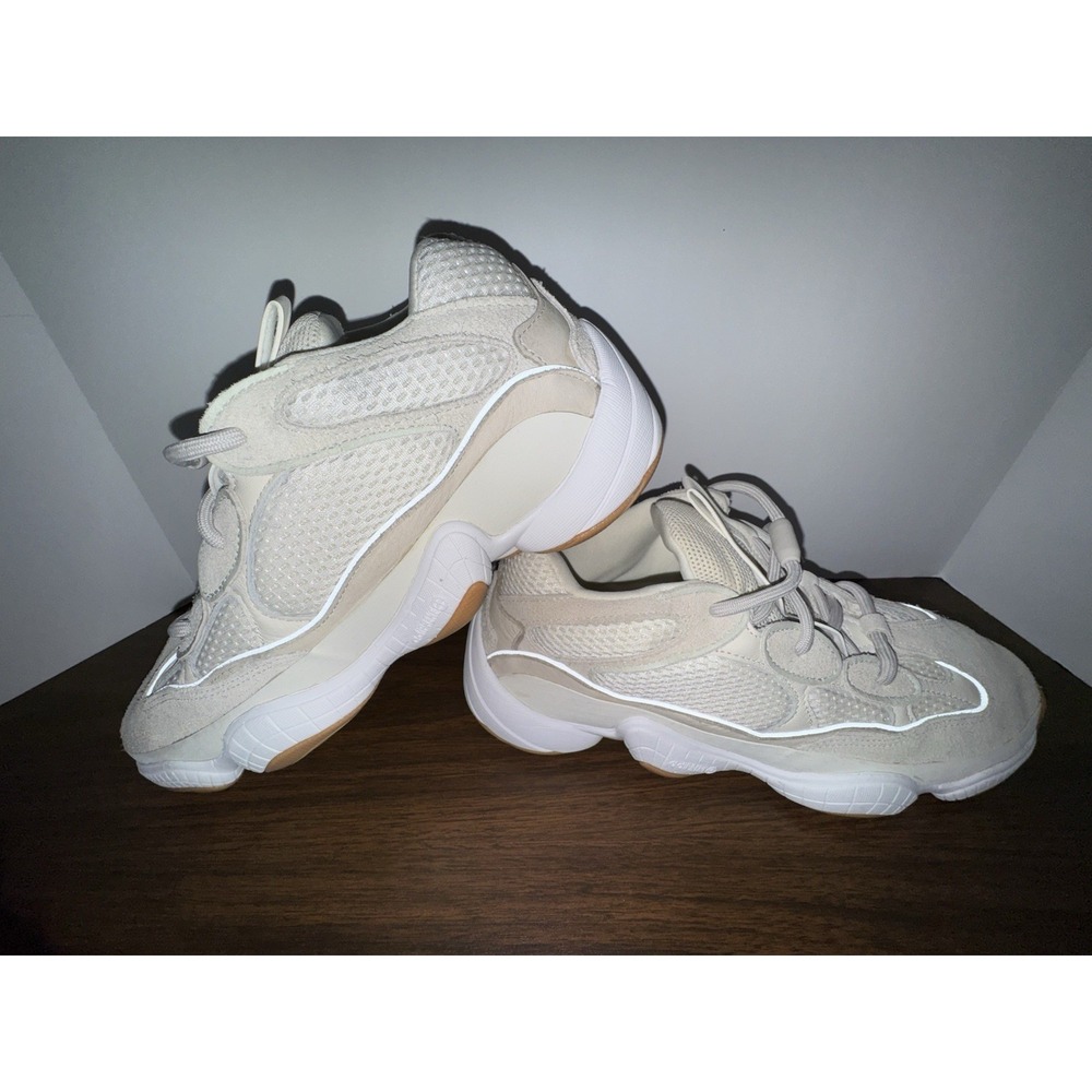 Adidas Mens Yeezy 500 Lace Up Sneakers Shoes Casual - Off White - Size 11.5 M - Picture 2 of 11